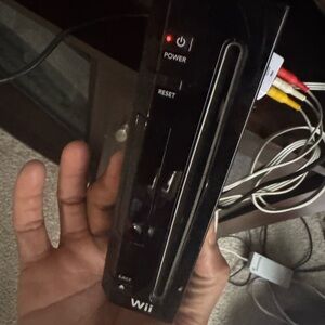 Nintendo Black Wii Console Sleek Design